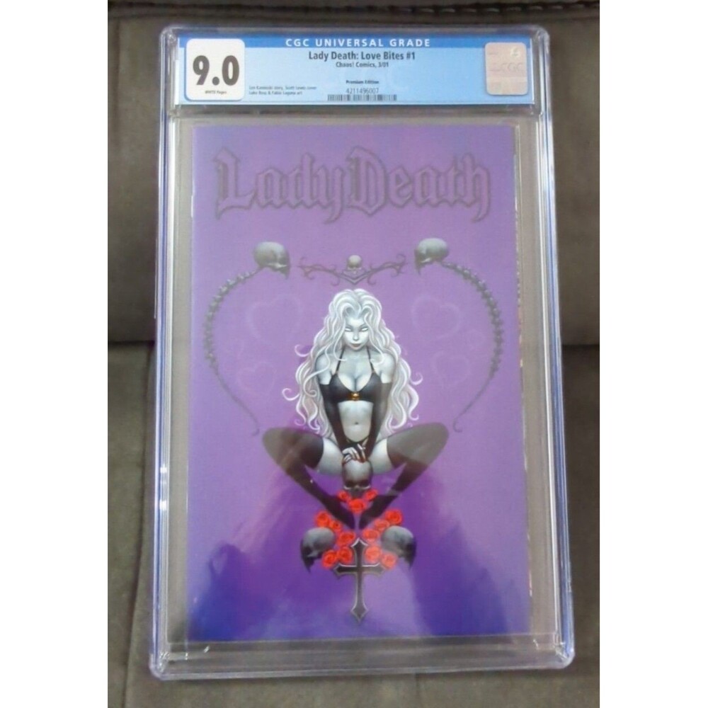 LADY DEATH LOVE BITES #1 PREMIUM Edition SCOTT LEWIS exclusive LTD 2500 SGC 9.0